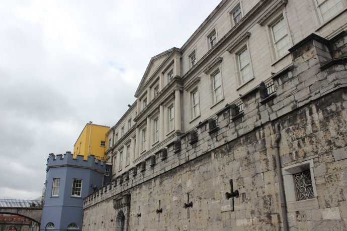 View of Dublin Castle from the park behind.