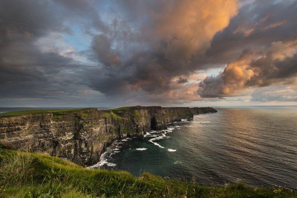 Cliffs of Moher - Atlantic Coast of Ireland - Clouds