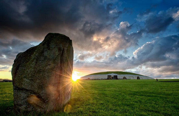 The Newgrange Tomb at Sunrise