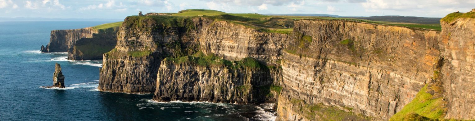 Cliffs of Moher over the Atlantic Ocean