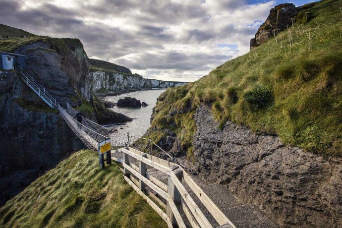 Pathway on the Island Towards Carrick-a-Rede Rope Bridge