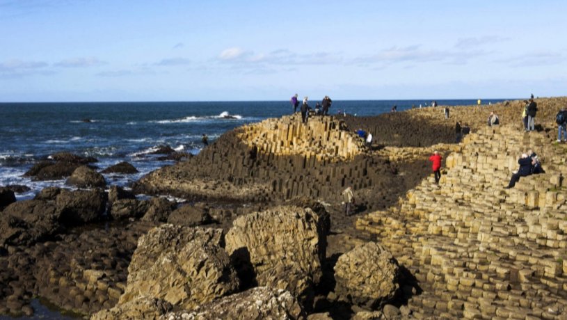 View of the Giant's Causeway from the west approach