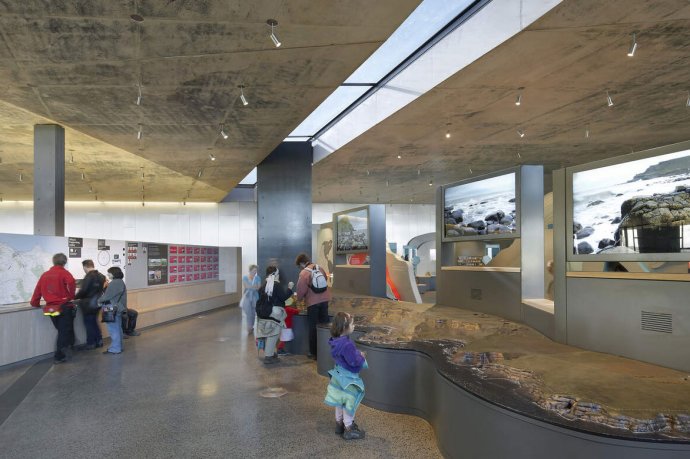 The Main Exhibition Hall of the Giant's Causeway Visitor Centre 