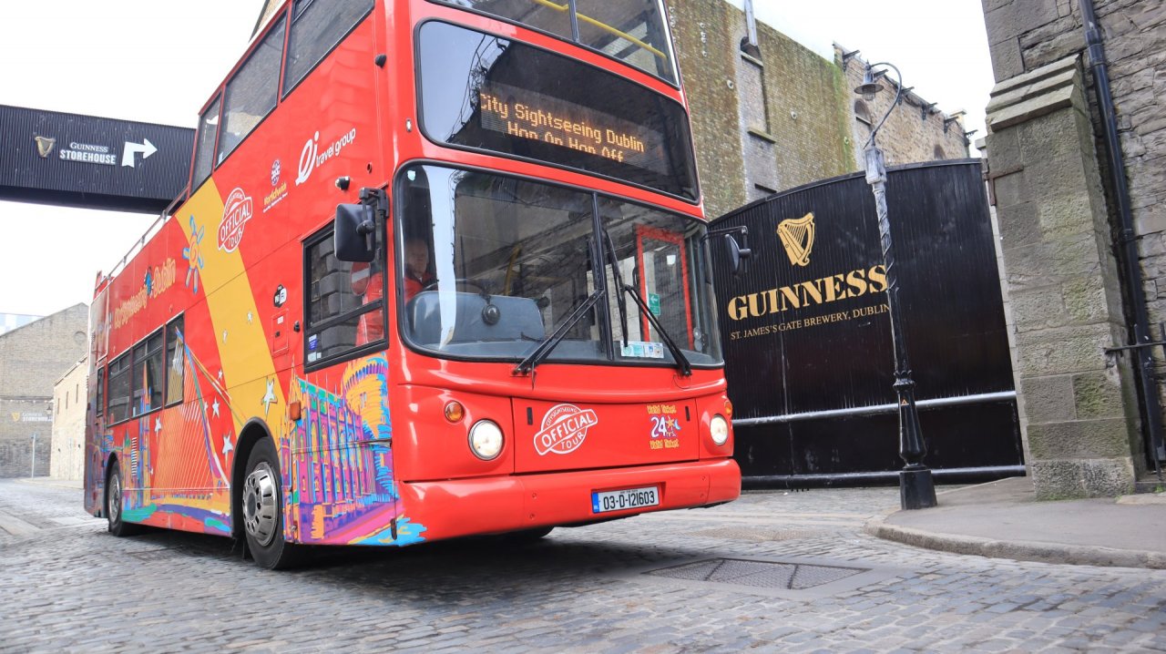 City Sightseeing Open Top Bus St James's Gate Guinness