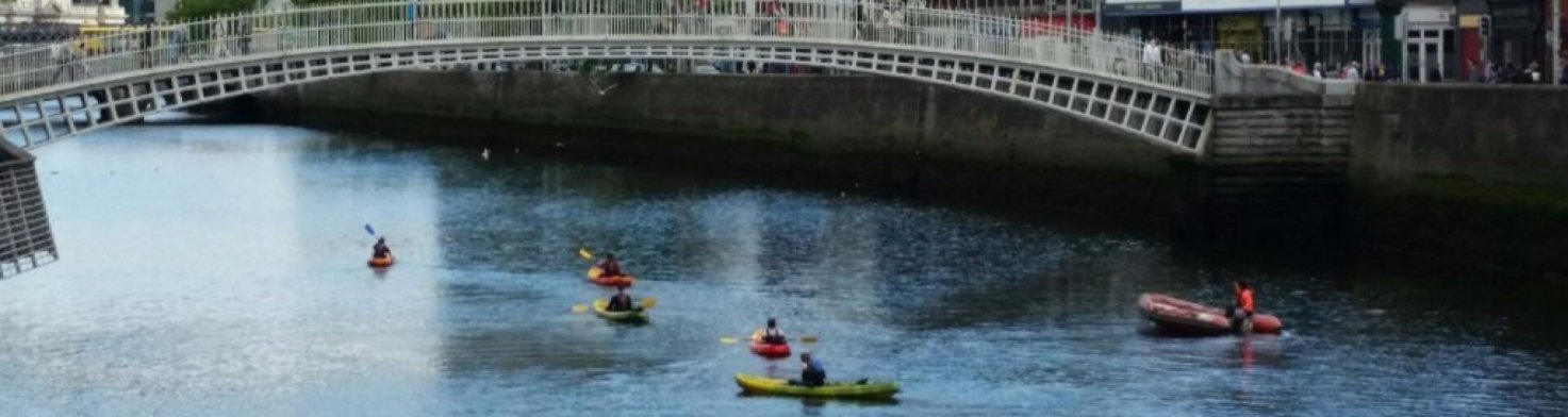 Dublin's famous river Liffey explored via kayak