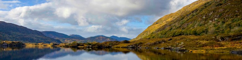 Connemara and Galway Tour from Dublin Connemara mountains reflecting on the Atlantic - Coach Tours