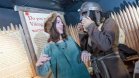 Students dress-up as Vikings in Dublinia in Dublin