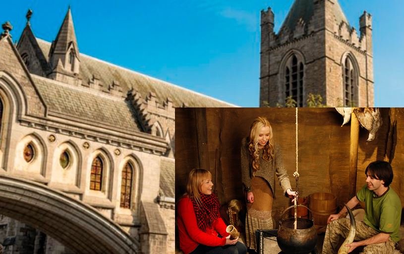 Dublinia Interactive Exposition On the Front of  Christchurch Cathedral Dublin