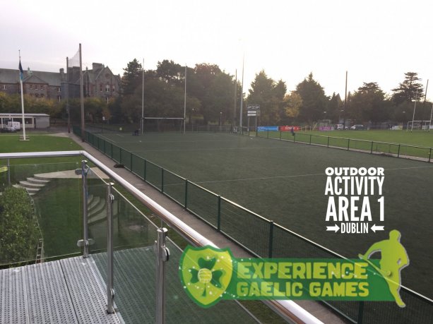 Sport's Grounds - Activity Area 1 - Experience Gaelic Games logo overlay