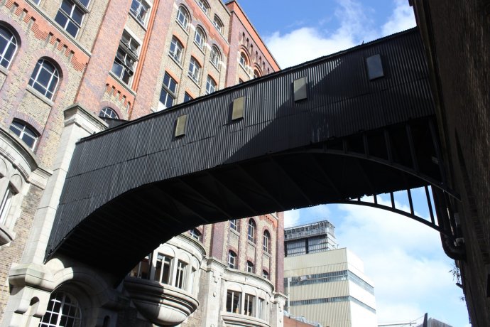 The storehouse is located at the site of Arthur Guinness' original brewery