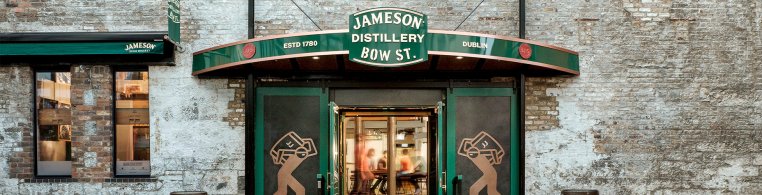 Whiskey Tours Ireland Facade of the Jameson Distillery Bow ST