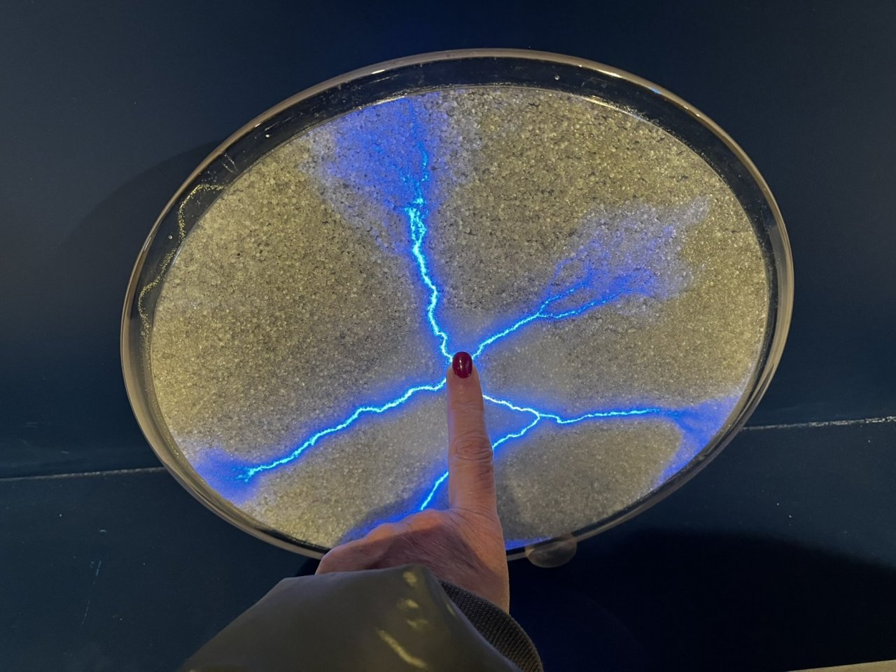 Static electricity effect on a special plate