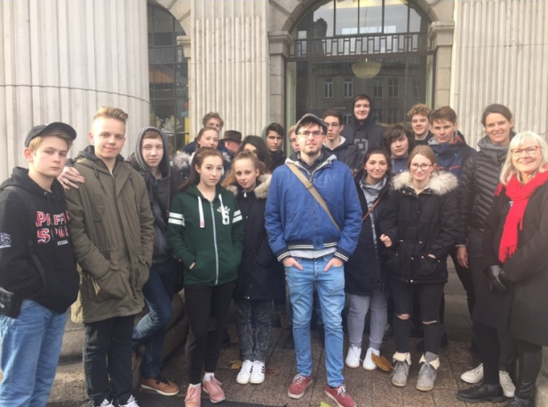 A group of students posing for a picture