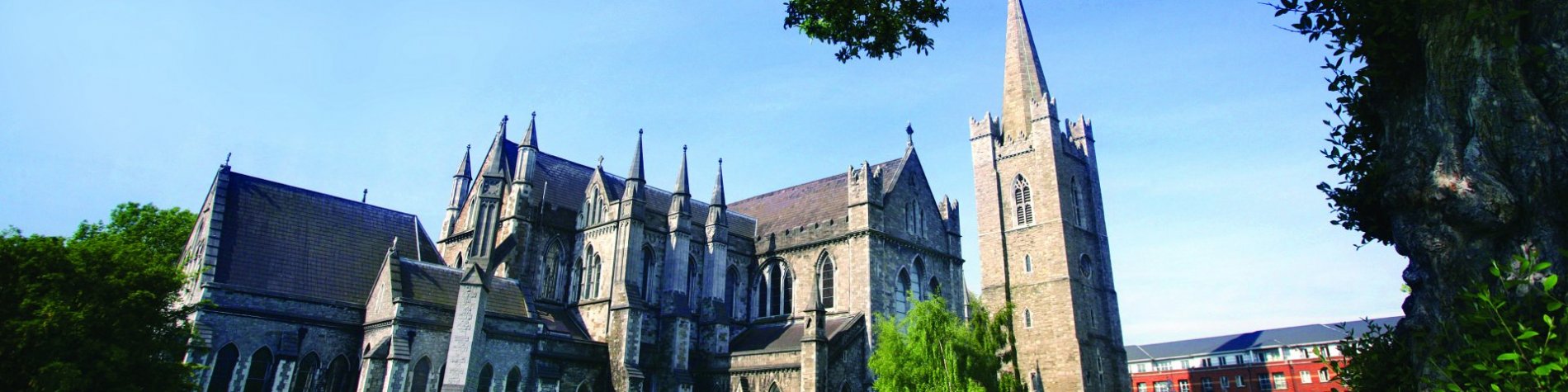 View of St. Patrick's Cathedral - Dublin's biggest church