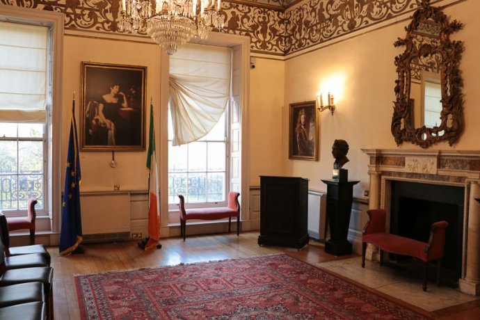 Reading room at Dublin Writers Museum