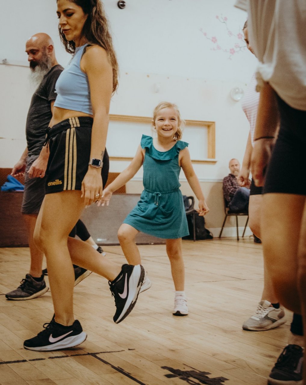 Pupils and Teachers Dancing During Workshop in Galway