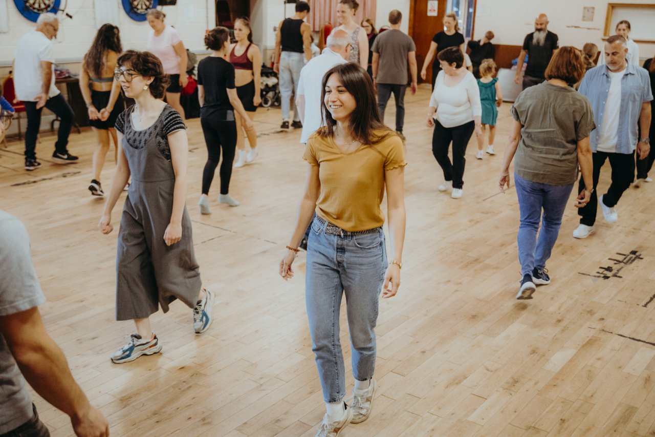 Group Dancing Irish Cultural Workshop in Large Hall