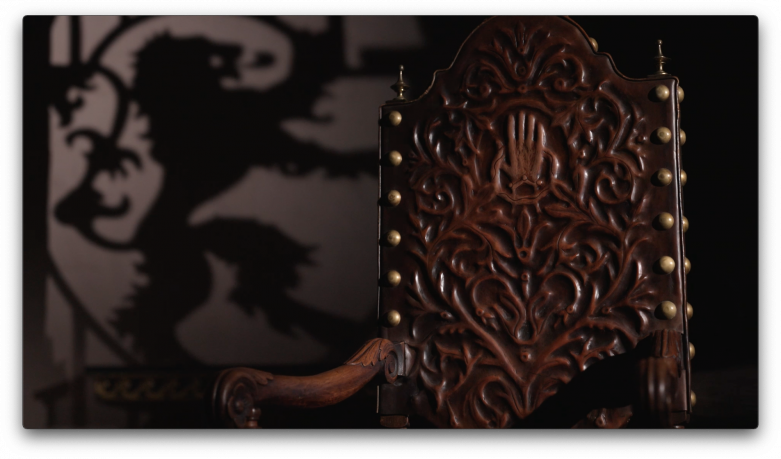 Wooden Carved Chair - FilmingProp from the TV Show GoT 