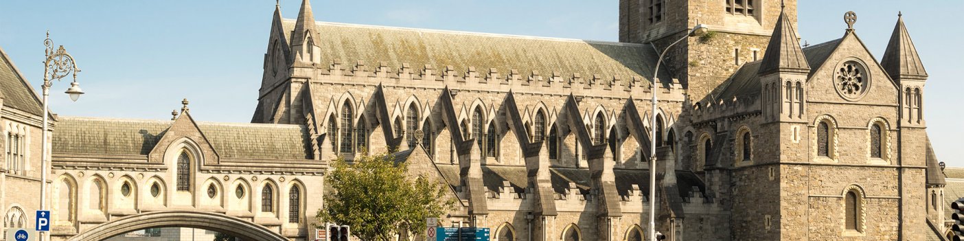 Christ Church Cathedral Exterior on a bright day