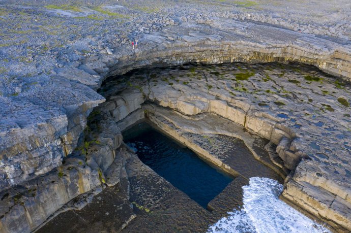 Old Quarry on Inis Mór - The Worm Hole