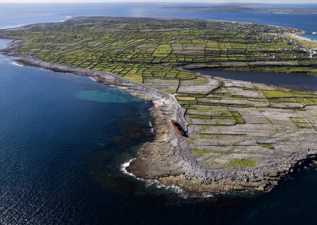 Inis Oirr View From The South (from Cliffs of Moher side) 