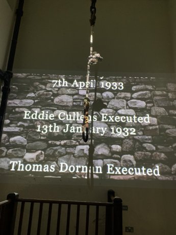 Exhibition in Crumlin Road Gaol Museum in Belfast 