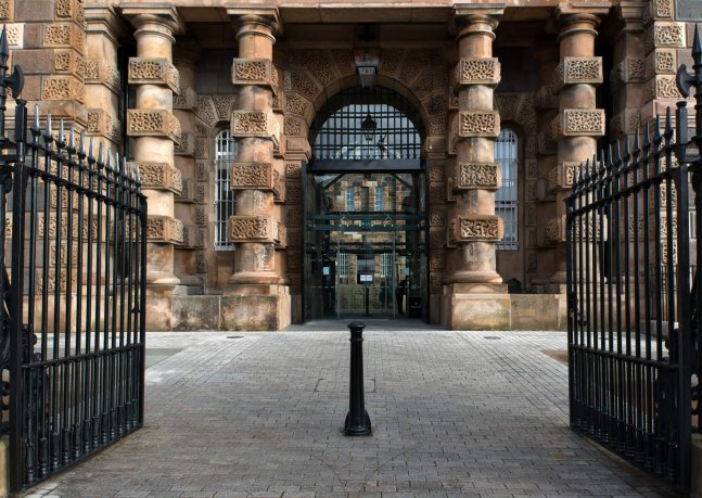 The Main Entrance Columns at the Crumlin Road Gaol