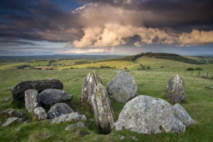 Group of Small Menhirs in Ireland's Ancient EastRegion - Brú na Bóinne 