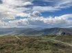 View of the Wicklow Mountains with Dramatic Clouds and Blue Sky