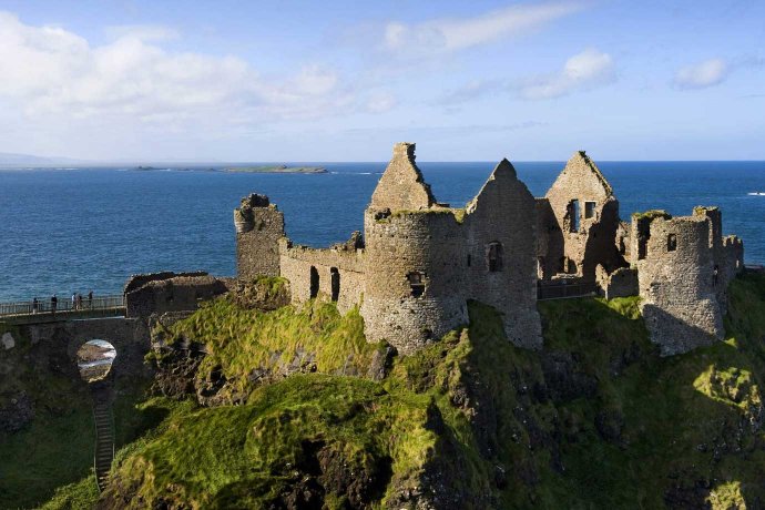 Clifftop Game of Thrones Fortress - Dunluce Castle in Northern Ireland 