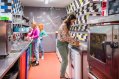 Students Preparing Food in the Colourful Self Catering Kitchen 