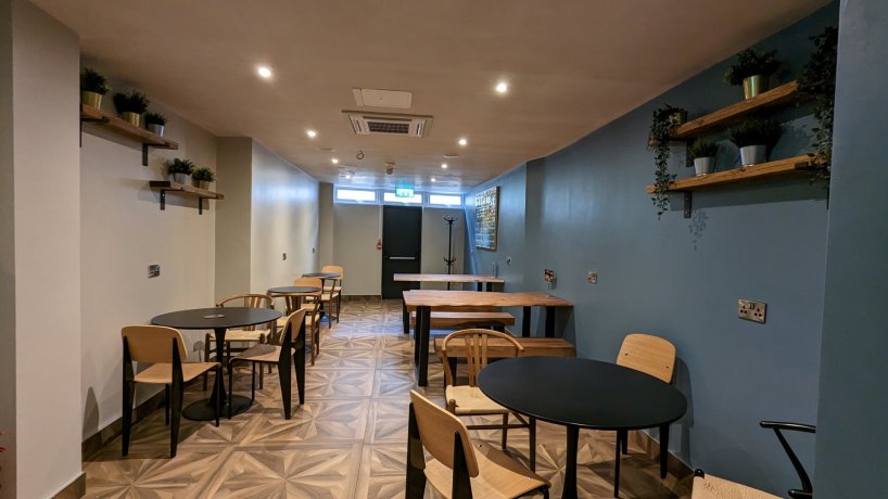 Group Dinning Area in the new Restaurant at the Abbey Court Hostel in Dublin