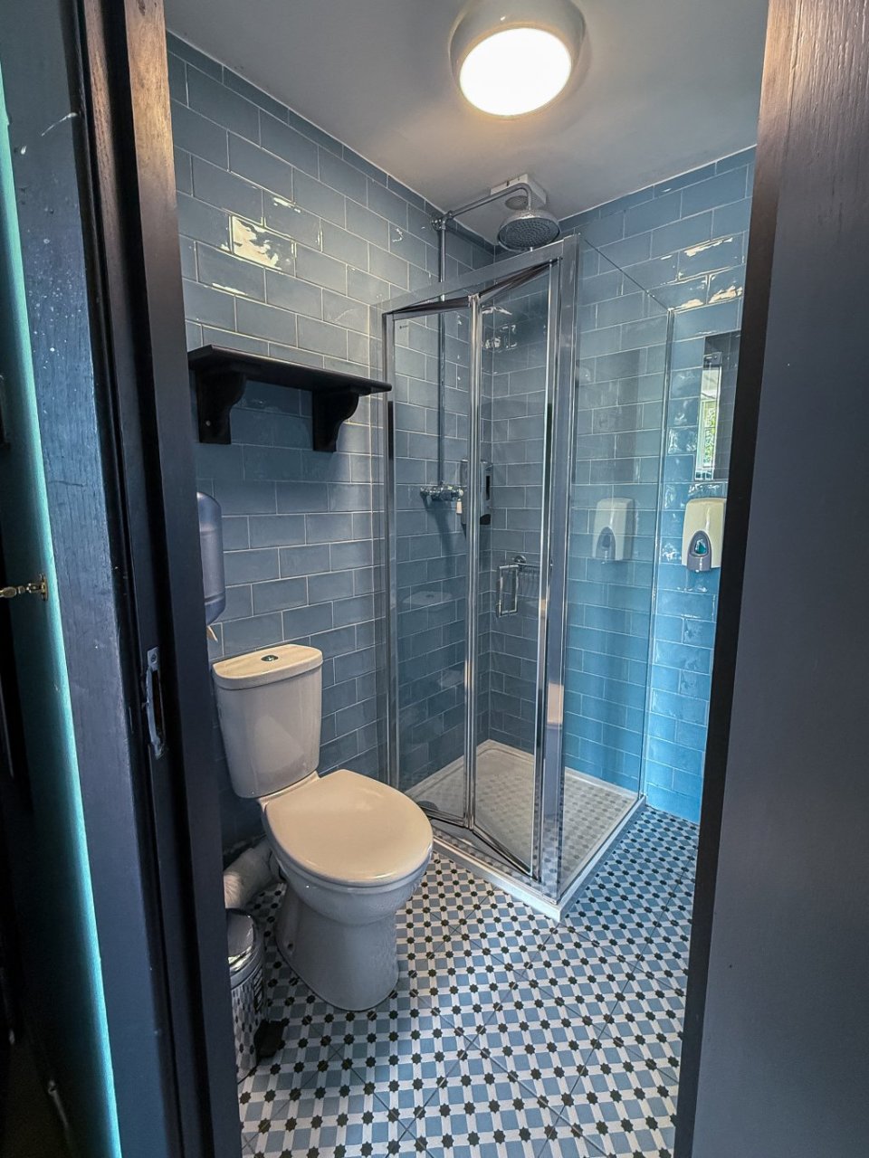 Shower and WC in a Multi Bedded Ensuite Bathroom
