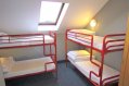 2 Bunk Beds in Group Hostel Accommodation - Red Bad Frames