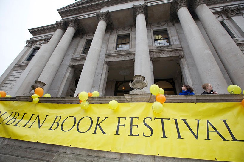 The City Hall Decorated For Dublin Book Festival
