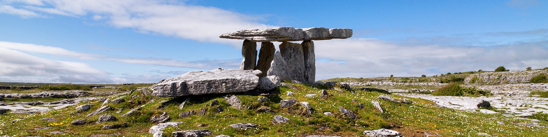 Poulnabrone dolmen in The Burren - Clare, Ireland 