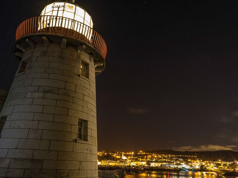 Dublin Suburb Howth Harbour and Lighthouse