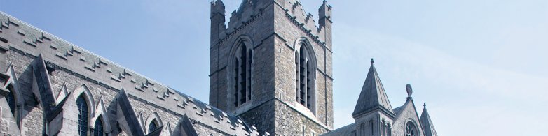 Christ Church Cathedral  in Dublin Close up Building