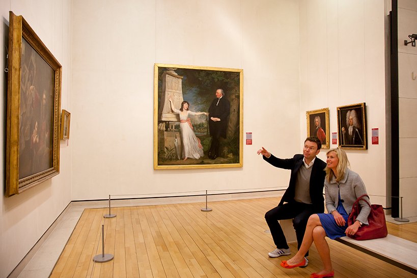 People at the National Gallery of Ireland During the Culture Night