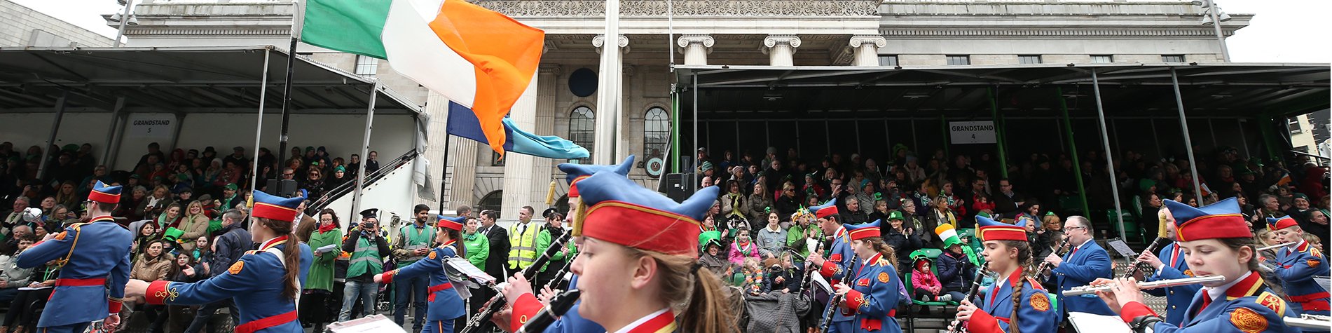 St Patricks Day Ireland Flag and Parade