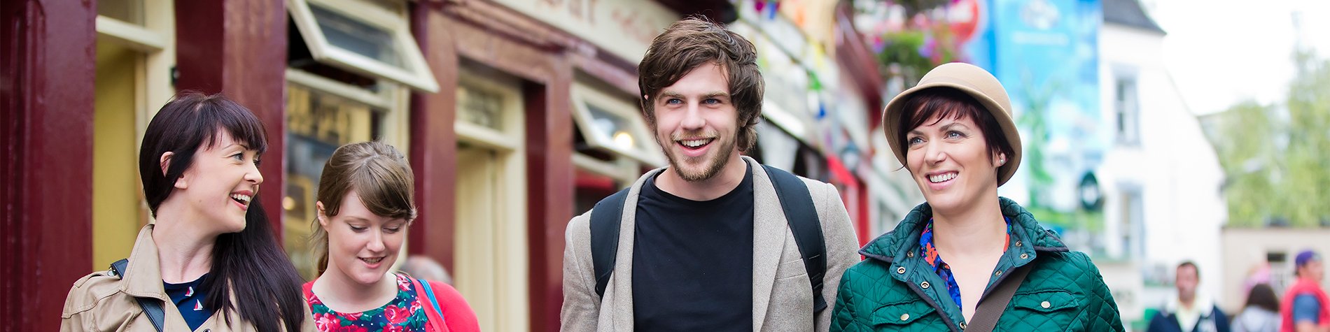 Group of People Smiling in Galway