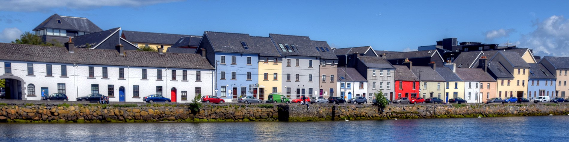 Galway city's houses by River Corrib