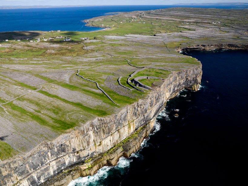 Inis Mhor Landcape from above