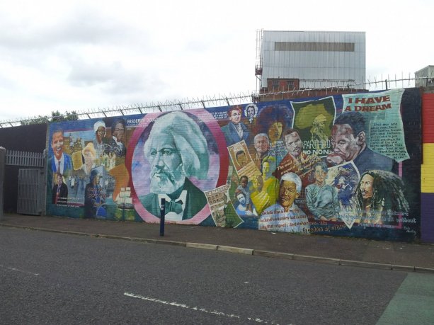 Colourful Political and Historical mural in Belfast