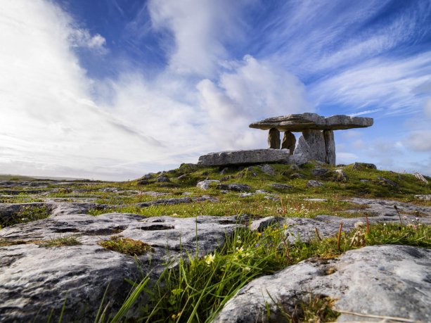 famous rock structure standing at the heart of the Burren landscape